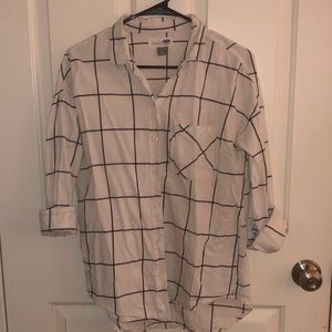 White and black flannel